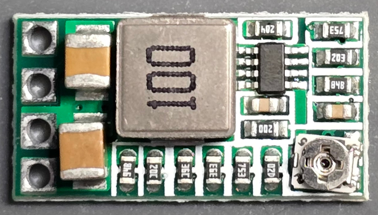 New board as delivered New buck converter