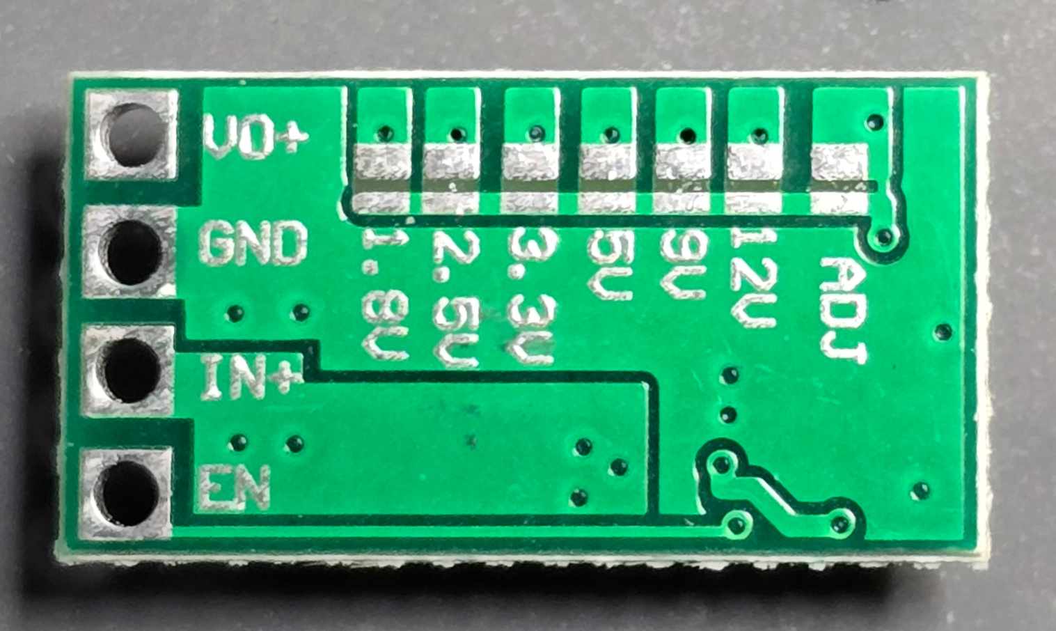 Rear of new board New buck converter rear
